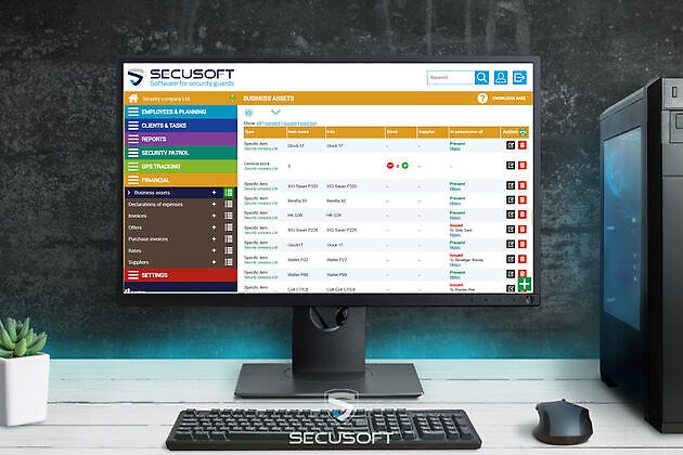 Business assets - Secusoft B.V. software for security officers