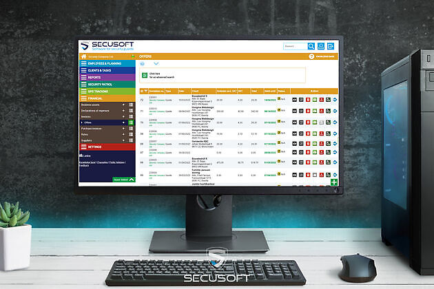Quotation system/agreements - Secusoft B.V. software for security officers
