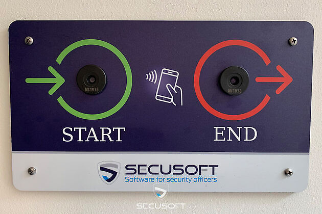 Digital clock system and time registration with NFC tags and QR codes - Secusoft B.V. software for security officers